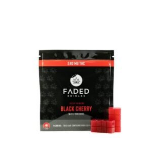 Faded Cannabis Co. Black Cherry Jelly Blocks
