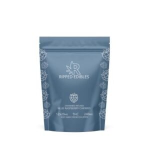 Ripped Edibles THC Blue Raspberry Chewies